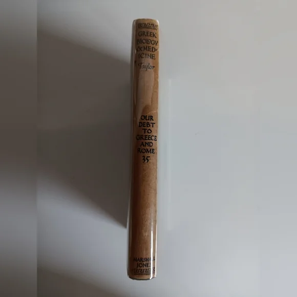 Greek Biology and Medicine 1st Edition 1922 Vintage Hardback Book